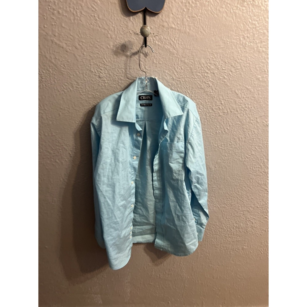 Boys long sleeve button up‎ chaps size Medium 10/12 Lot Of 2